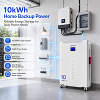 Batería LiFePO4 de 10 kWh con Carcasa Reforzada para Uso Doméstico a Largo Plazo, Híbrida, Apilable, de Alta Eficiencia y 8000 Ciclos de Carga, Solard