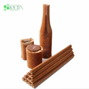 SYT Eco-friendly Biodegradable Paper Protectors / Honeycomb Core Bottle Protectors For Easy Bottles Tubes And Broken Items
