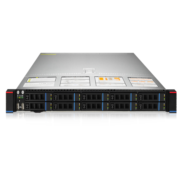 1U Dual INTEL Xeon 1st/2nd CPU Server & 24xDDR4 Memory, 10xSATA/SAS 2.5' HDD & 2xPCIe3.0 Accelerator Cards & Rack Server