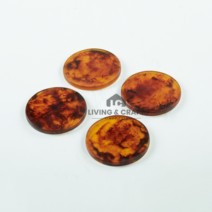 Juego de Posavasos de Resina Premium, Elegante Protección para Mesa, para Café, Té y Bebidas, Decoración para el Hogar, Comedor y Oficina a un Precio Razonable - Product Image 2