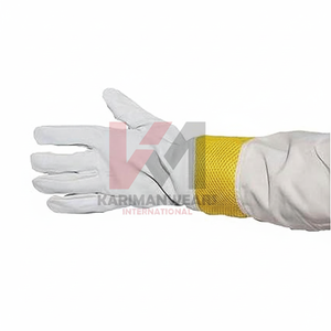 Long Sleeve Sheepskin Beekeeping <b>Gloves</b> Anti-Sting Proof Protective <b>Gloves</b> for Professional Beekeepers beekeeping utility <b>gloves</b> - Product Image 1