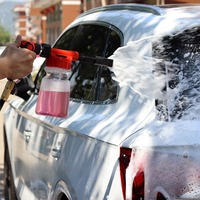 Pistolet pulvérisateur de mousse pour lavage de voiture, lance canon à mousse, pistolet de pulvérisation pour tuyau d'arrosage de jardin et de lavage de voiture