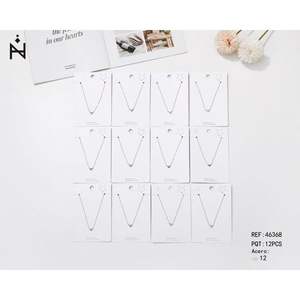 Collar de Acero en Forma de Corazón, Juego de 12 Piezas, Joyería Minimalista, Colgante de Moda - Product Image 1