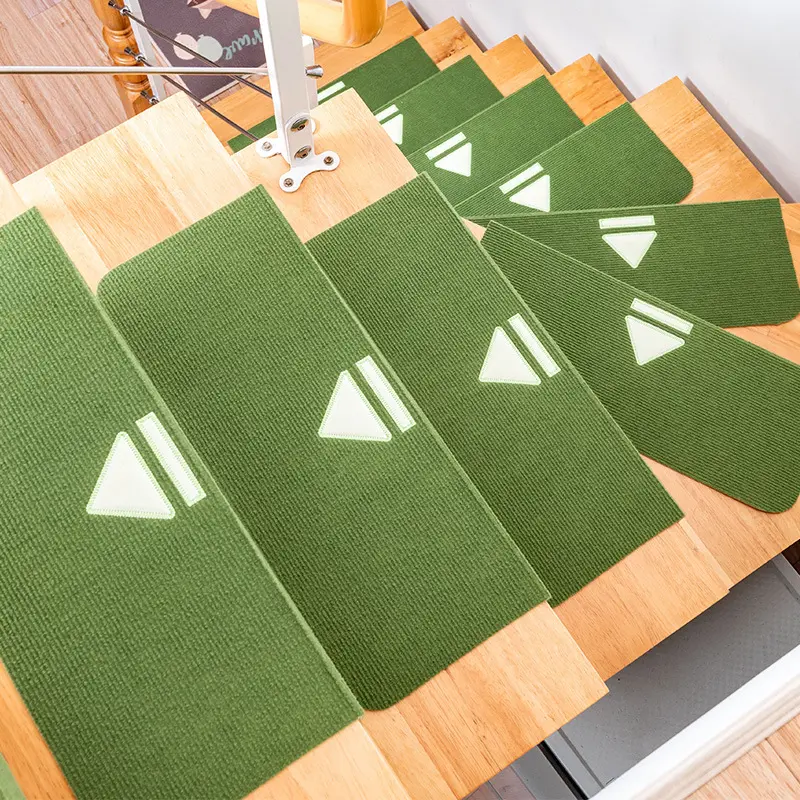 Tapete anti-deslizamento para escada, tapete de tecido não tecido com passo para crianças