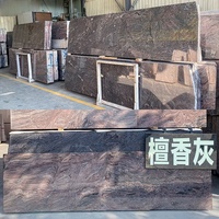 Dalle de pierre de granit flammé poli aiguisé pour panneau mural carreaux de sol de comptoir de cuisine décoration de la maison projet pierre tombale