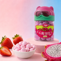 Miettes de biscuits sucrés Aimo prêtes à consommer - Texture moelleuse et croquante, avec différentes saveurs de fruits. Chaque boîte contient 14 grammes.