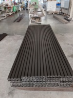 Panneau de décoration extérieure en Wpc au design moderne Panneaux muraux extérieurs 3d