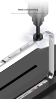 Coque de téléphone anti-chute avec protection magnétique en métal pour objectif d'appareil photo, design professionnel électroplaqué, compatible iPhone 12 13 14 15 16 17 18