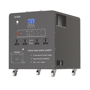 Centrale Électrique Portable 3000W pour Voiture et Extérieur, Onduleur Solaire à Onde Sinusoïdale Pure 220V/110V avec Batterie Lithium-Ion et Panneau Solaire - Product Image 1