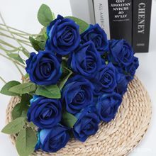 <span class=keywords><strong>Rose</strong></span> in Velluto di Alta Qualità Fatte a Mano, Fiori Artificiali per Matrimoni, Decorazioni per la Casa in Tessuto, Realistiche e Simulate per Natale - Product Image 3