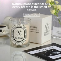 Bougie parfumée aux huiles essentielles en cire de soja, faite à la main, en forme de tasse, avec mèche en coton naturel, sans fumée, longue durée, parfum d'ambiance pour chambre à coucher