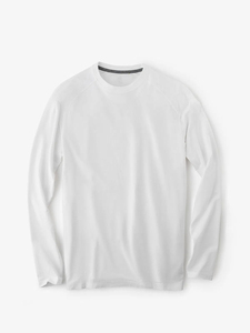 T-shirt à manches longues raglan pour hommes OEM de haute qualité, respirant, durable, coupe ajustée, logo personnalisé, fabriqué en polyester/coton, couleur unie - Product Image 3