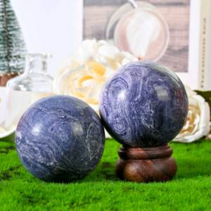 Wholesale Polished Natural Purple Peacock <b>Crystal</b> Sphere for Home Desktop Decoration - Product Image 2