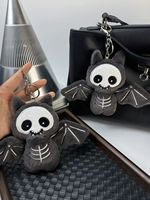 Porte-clés Peluche Chauve-souris Diable Horreur Personnalisé Breloques Animaux Effrayants à Suspendre au Sac Décoration Halloween