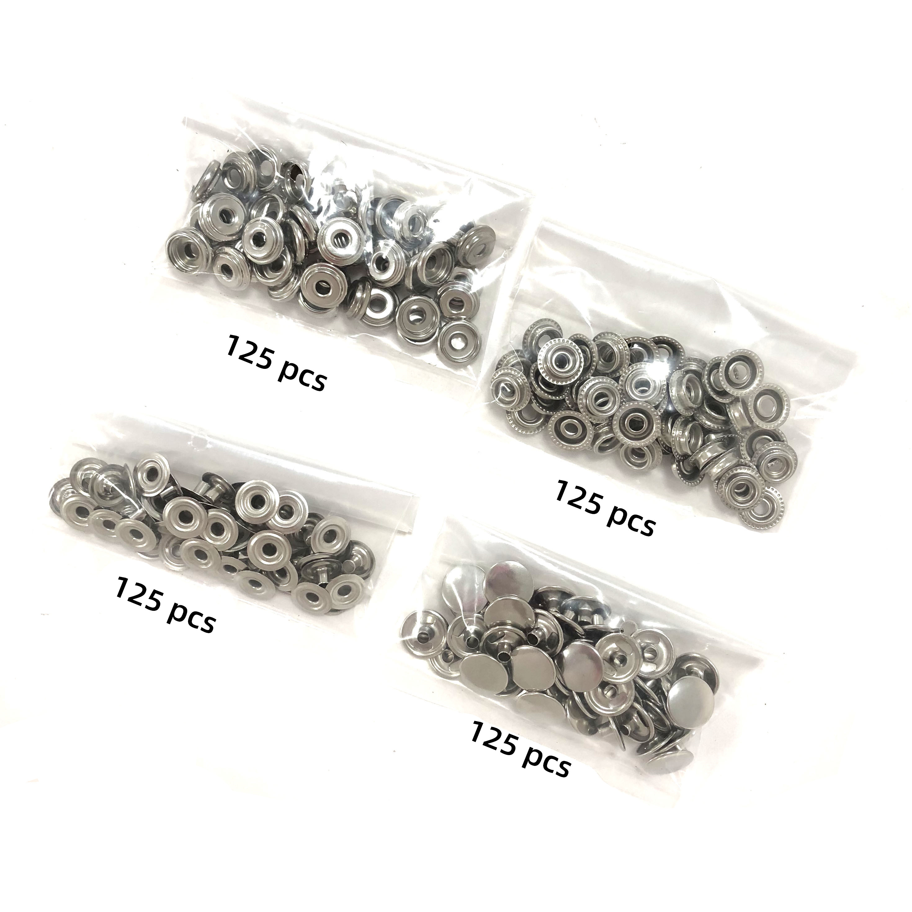 silver 500pcs/bag without tools