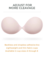 Soutien-gorge adhésif invisible sans bretelles push-up 3/4 bonnet fin sans dos réutilisable avec couvre-tétons
