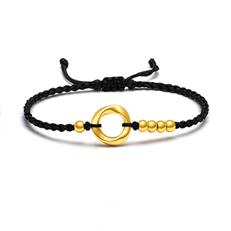 Black rope bracelet + counter gift box + certifica