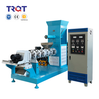 Extrudeuse de nourriture pour chiens TRQT à vis, compatible avec les grains, capacité personnalisable, machine à granulés à haut débit, moteur électrique en acier au carbone