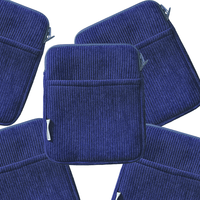 Étui de protection pour Kindle en velours côtelé avec fermeture éclair et poche avant, personnalisable, pour liseuse électronique, accessoires Kindle