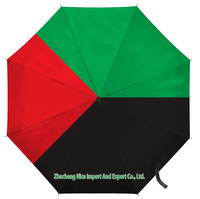 Paraguas Plegable con Bandera de KOSRAE, Apertura y Cierre Automático, Compacto, Portátil, Grande, para Protección Contra la Lluvia y el Viento