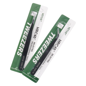 <span class=keywords><strong>Pince</strong></span> <span class=keywords><strong>à</strong></span> <span class=keywords><strong>épiler</strong></span> VETUS noire de qualité <span class=keywords><strong>suisse</strong></span> authentique d'origine pour l'extension de cils <span class=keywords><strong>professionnelle</strong></span> - Product Image 4