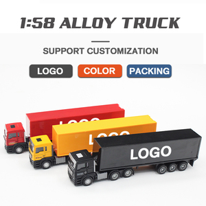 Modellino di <span class=keywords><strong>Camion</strong></span> Portacontainer in Metallo Pressofuso Scala 1:58 con Logo Personalizzato - Product Image 1