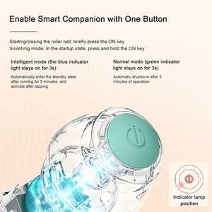 स्वचालित गुरुत्वाकर्षण रोलिंग बिल्ली खिलौना गेंद छोटी मज़ा सिलिकॉन पालतू जानवरों और कुत्तों के लिए मजेदार शैली बॉक्स पैक पैक - Product Image 4