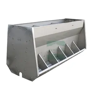 Automatic stainless steel double side pig trough Automatic nursery feed trough Automatic feeder for piglets