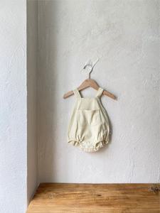 Camiseta de una pieza con cuello abierto para bebés, otoño 2026, para niños y niñas, ropa de verano para gatear - Product Image 3