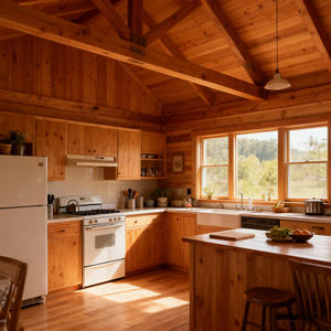 Casa <span class=keywords><strong>de</strong></span> <span class=keywords><strong>Madera</strong></span> Prefabricada Rústica <span class=keywords><strong>de</strong></span> 2 Dormitorios y Una Planta con Porche Abierto, Construcción <span class=keywords><strong>de</strong></span> <span class=keywords><strong>Madera</strong></span> Natural para Casa <span class=keywords><strong>de</strong></span> Vacaciones - Product Image 2