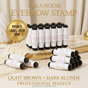 VIOLA HOUSE 2 in 1 Eyebrow <strong>Stamp</strong> <strong>Kit</strong> Waterproof Long Lasting <strong>Brow</strong> <strong>Stamp</strong> Light Brown Dark Blonde Two Shades Private Label <strong>Kit</strong> - Product Image 1