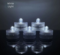 Lilin LED Mini Mengapung di Bawah Air, Tertutup Rapat, Tahan Air, Tanpa Api, Lampu Dekorasi Lanskap, untuk Sekolah, Natal