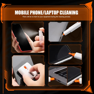 Laptop Screen Keyboard Cleaner Kit Multifunctional Electronics Device Cleaning Kits for AirpodMobile Phone Tablet <strong>Stand</strong> - Product Image 5