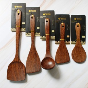 Wooden Spoon Set 5 Pieces Chicken Wing Wood Craft Spoons For Cooking Utensils - Product Image 3