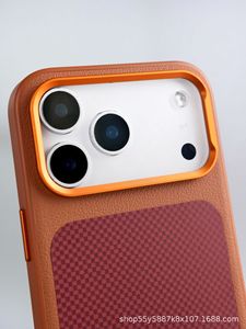 Fundas Protectoras para Teléfono con Logotipo Personalizado, Diseño de Cuero con Mosaico a Cuadros, para Apple iPhone 1 14 15 16 17 Pro Max Samsung S24 S25 Ultra - Product Image 5