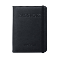 Porte-passeport anti-RFID en cuir véritable, ensemble de voyage avec étui à cartes et emplacement pour billets, couleur personnalisée pour homme, voyage sécurisé