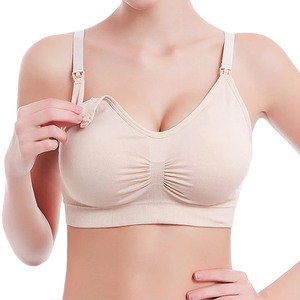 Reggiseno <span class=keywords><strong>Allattamento</strong></span> Senza Cuciture con Spalline Regolabili, Traspirante e Imbottitura Rimovibile <span class=keywords><strong>per</strong></span> Maternità - Product Image 2