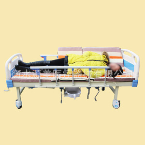 Usugi Manual Nursing <b>Bed</b> Medium Curved <b>Double</b> Crank For Elderly Patients Bedroom Use - Product Image 5