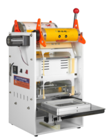 Machine de scellage manuelle pour gobelets en papier personnalisés, film en rouleaux pour yaourt/boba/pudding, 2/4 gobelets par cycle