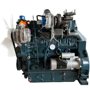 V3600-T mesin Kubota 63KW 2300RPM V3600 mesin Assy V3600-T mesin Diesel