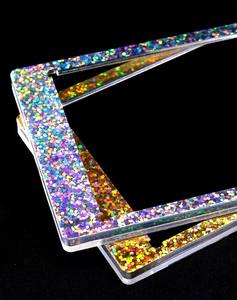 ที่ใส่บัตรแม่เหล็กสำหรับซื้อขายแบบมีปุ่มปิดสำหรับเกมกีฬาพิมพ์ลายแบบโฮโลแกรมที่กำหนดเอง - Product Image 5