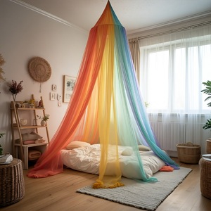 Sang Trọng Cầu Vồng Màu Sắc Đẹp Vòng Muỗi <span class=keywords><strong>Net</strong></span> Cho Cô Gái Và Trẻ Em Của Giường Gấp Muỗi <span class=keywords><strong>Net</strong></span> - Product Image 2