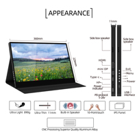2025 New OEM 13.3/15.6/17.3 Inch Gaming Touchscreen 1080P 2K 4K 144HZ IPS Laptop Screen Extender Ultra-Thin Portable Monitor for