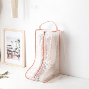 Bolsa protectora para botas, organizador de zapatos transparente para viaje, gran capacidad, cremallera impermeable, almacenamiento portátil ecológico para botas - Product Image 5