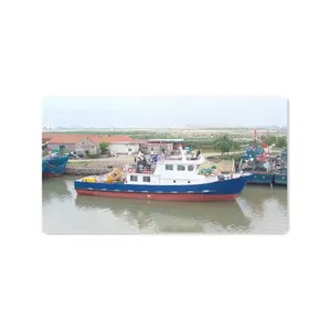 Grandsea 24m Steel Material Multi Function Survey Work Boat with Crane and Anchor Lift