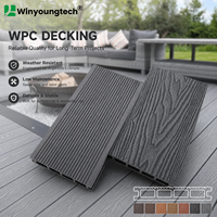 135-25mm étanche grande remise terrasse extérieure en bois WPC haute résistance