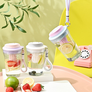 Xuất hiện cao cấp nhựa rơm cup nhiệt độ cao và thả kháng cầm tay xử lý với trà bin nước ngoài trời cup - Product Image 3