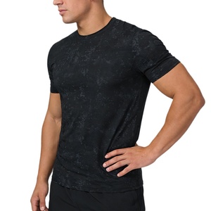 T-shirt Sportiva da Uomo in Nylon Spandex Traspirante ed Elastica, Stampa Digitale Transfrontaliera, Effetto Seta Ghiacciata, Asciugatura Rapida - Product Image 4
