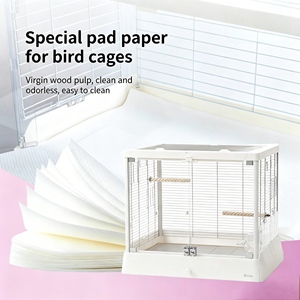 Papier de Doublure Essentiel pour Cage à Oiseaux – Nettoyage Quotidien des Animaux de Compagnie – Tapis de Base Premium Doux et Épais – Conception Respirante et Ventilée Anti-Poussière - Product Image 1