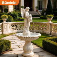 Fontaine d'ange en marbre sculptée à la main, sculpture d'extérieur pour jardin, fontaine d'eau sur mesure pour villa, cour, décoration commémorative
